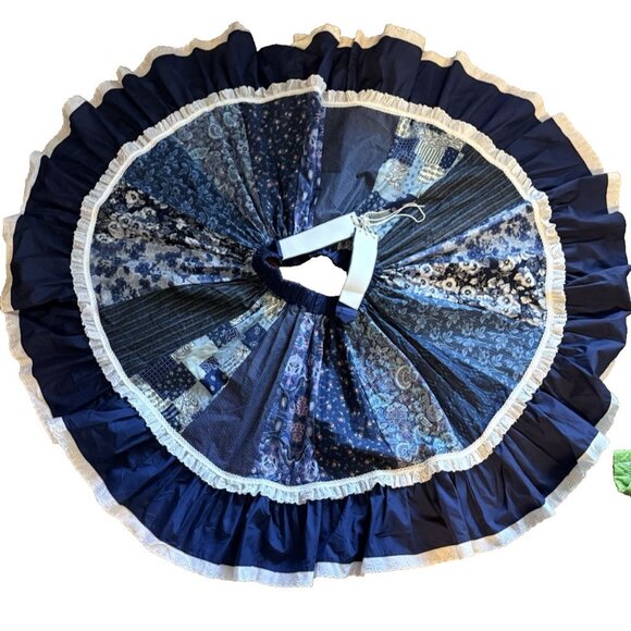 Fun and Fancy Originals Square Dance Skirt Belted Front Two Step Professional - Picture 4 of 6